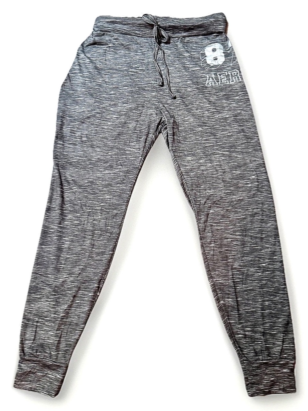 💨AREOPOSTALE💨 HEATHER ELASTIC WAIST LOGO JOGGER SWEATPANTS